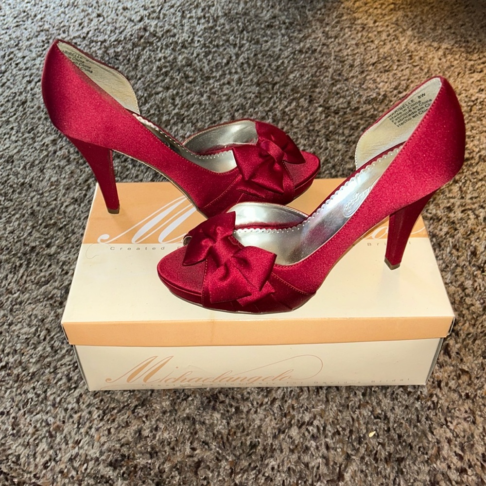 Michelangelo Red Formal Heel